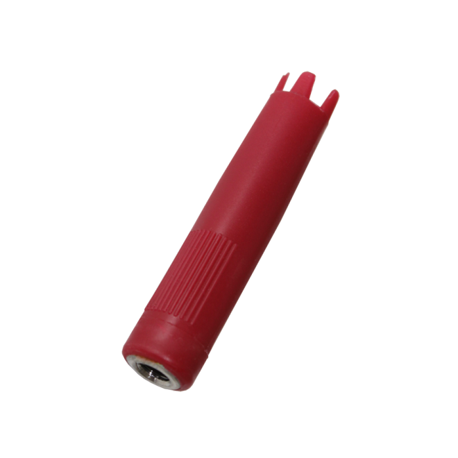 red straight tip with metal insert