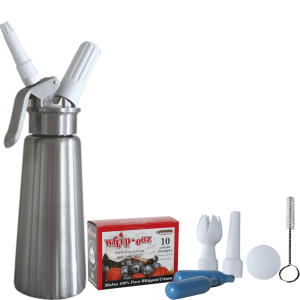 Holiday Special 1/2 liter Stainless Steel Dispenser w/ Free 10pk chargers