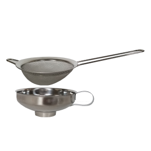 Stainless Steel Funnel & Strainer Set