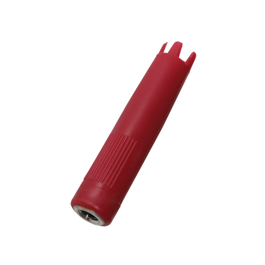 red straight tip with metal insert