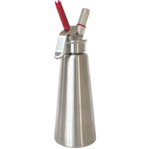 1 Liter Stainless Steel Whipped Cream Dispenser w/One Piece Tips